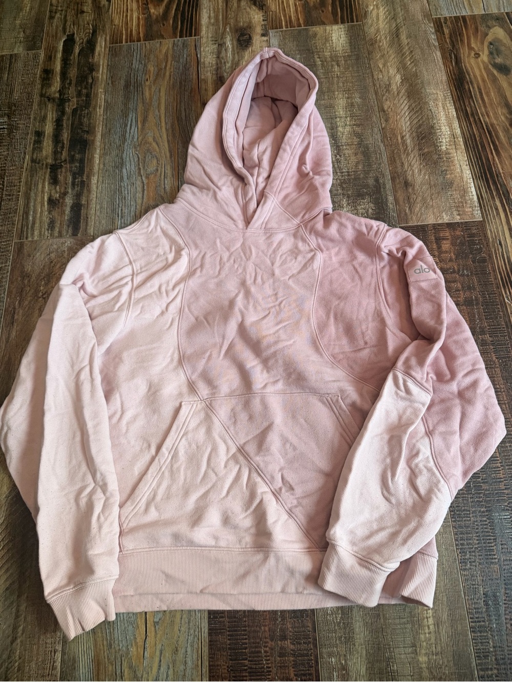 ALO Yoga Pink Hooded Sweatshirt